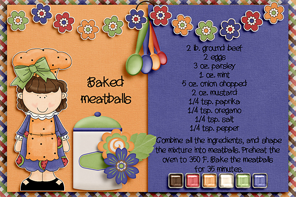 Baked meatballs