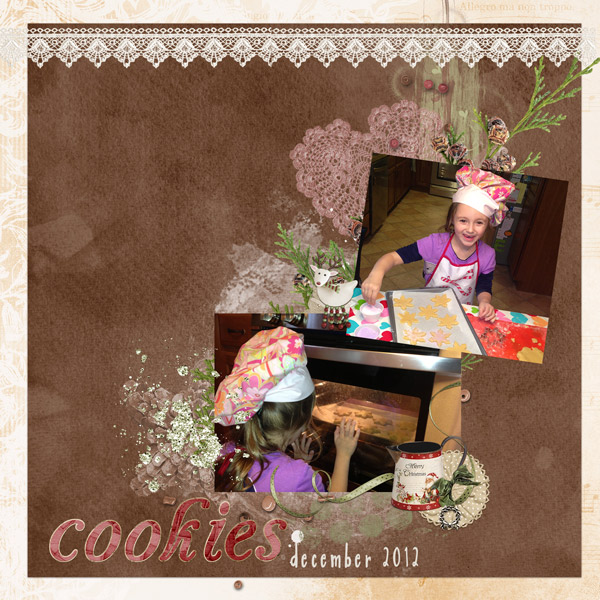 baking christmas cookies
