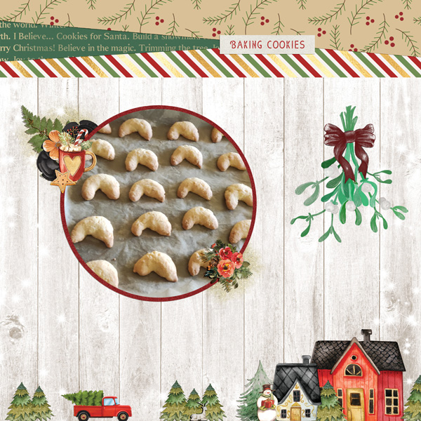 baking cookies for Christmas