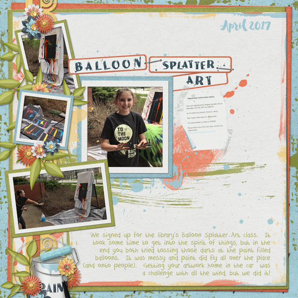 balloon splatter art