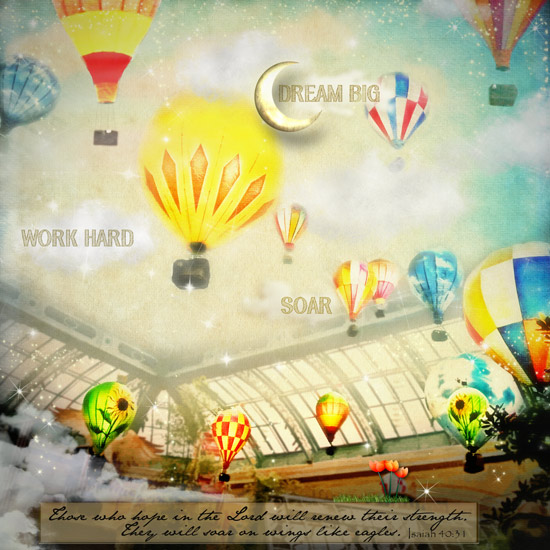 BALLOONS IN FLIGHT
