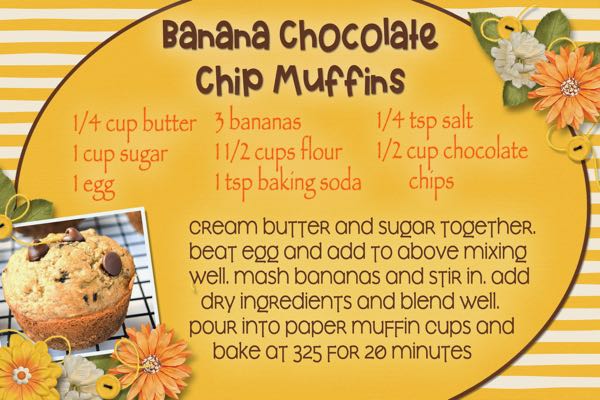 Banana Chocolate Chip Muffins