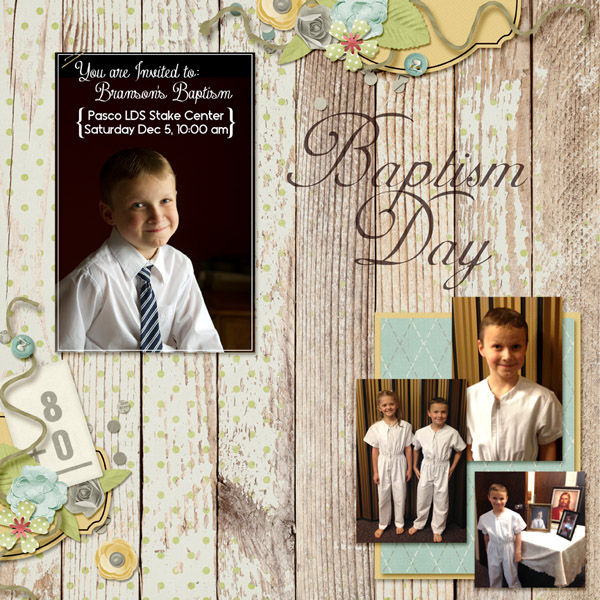 Baptism Day Left Page