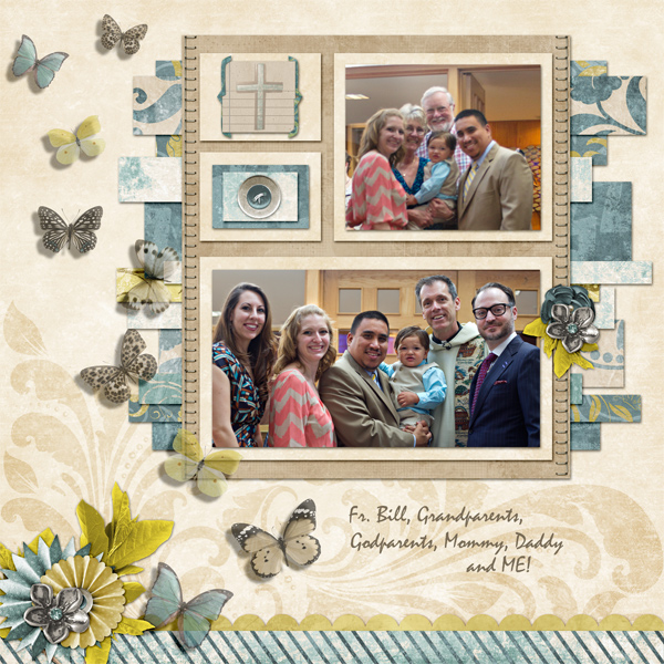 Baptism with Fr. Bill, Grandparent, Godparents, Parents