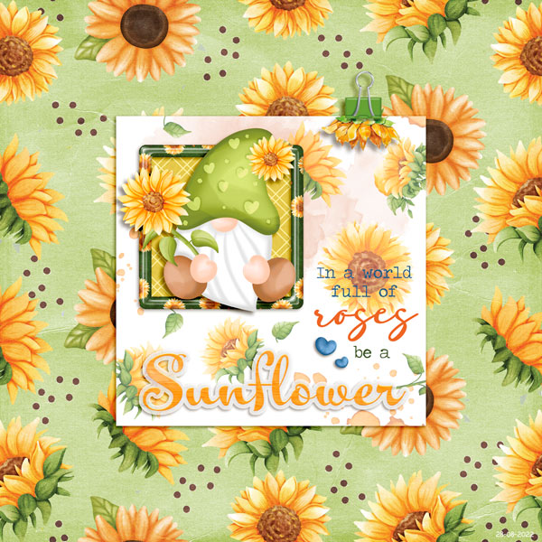 be a sunflower