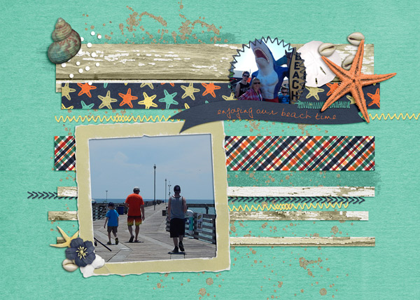 Beach 2 page spread
