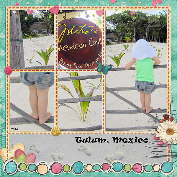 Beach baby in Mexico