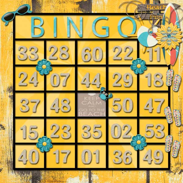Beach Bingo