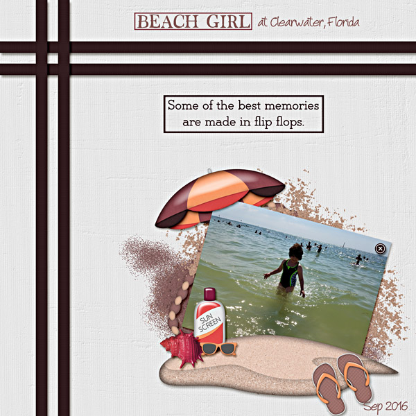 Beach Girl at Clearwater FL