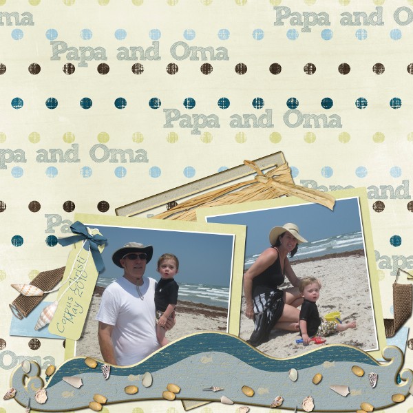 Beach with Papa and Oma