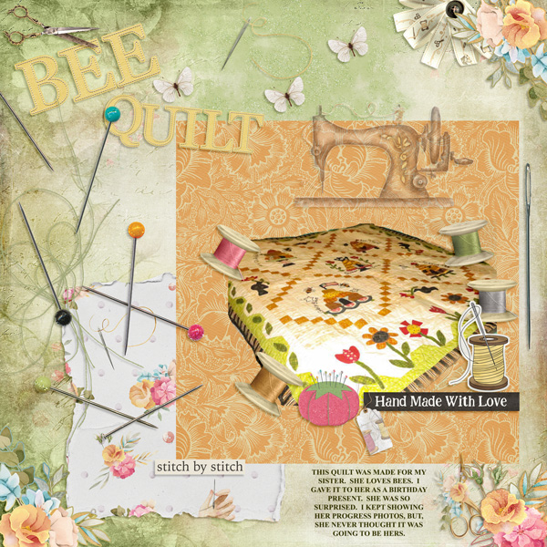 BEE QUILT - WEEK 12 - PROJECT 365 CHALLENGE