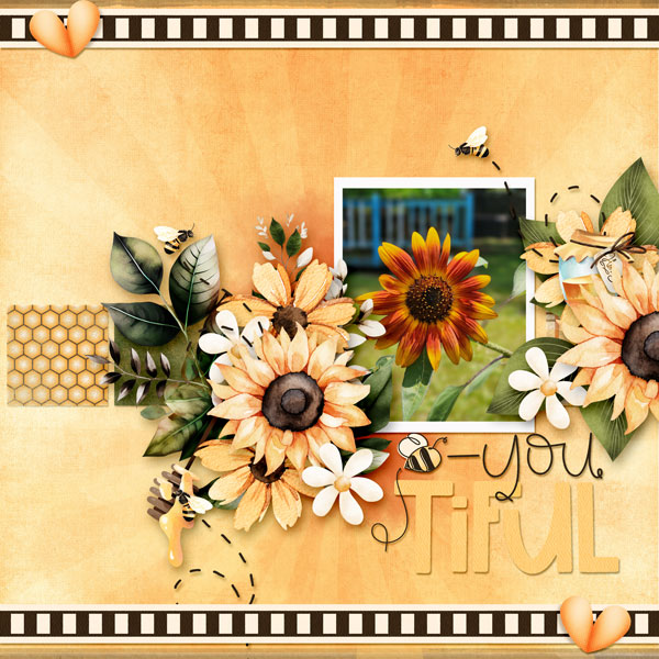 Bee-U-tiful Sunflower
