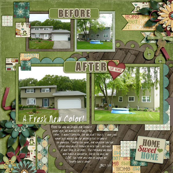 Before and After-House Repaint