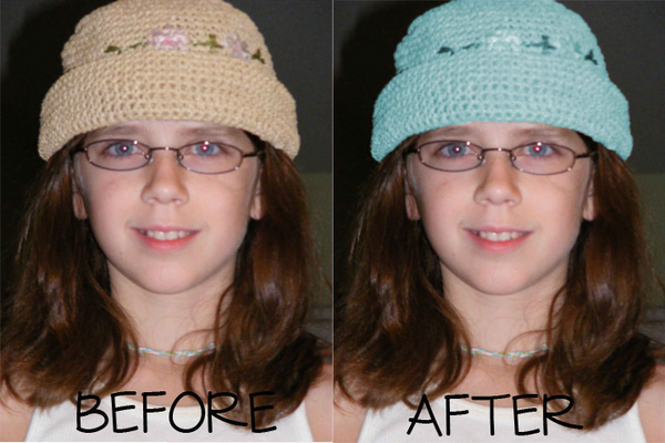 Before and After recoloring