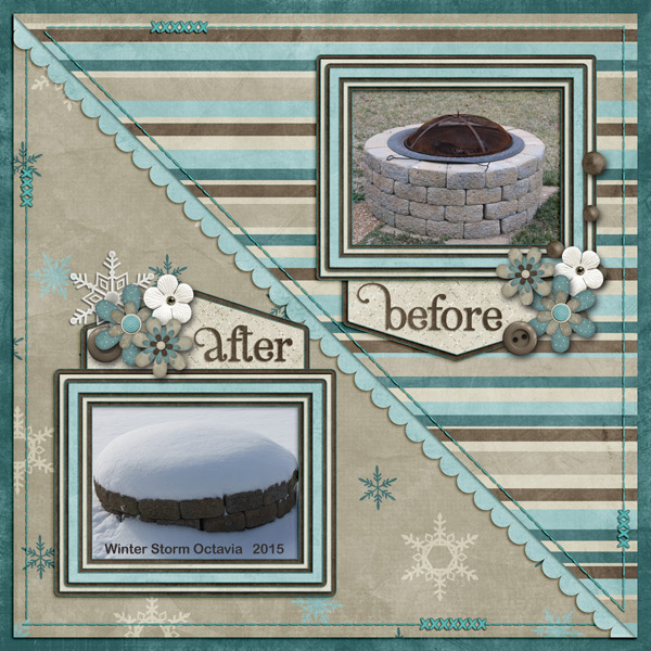 Before and After Winter Storm Octavia