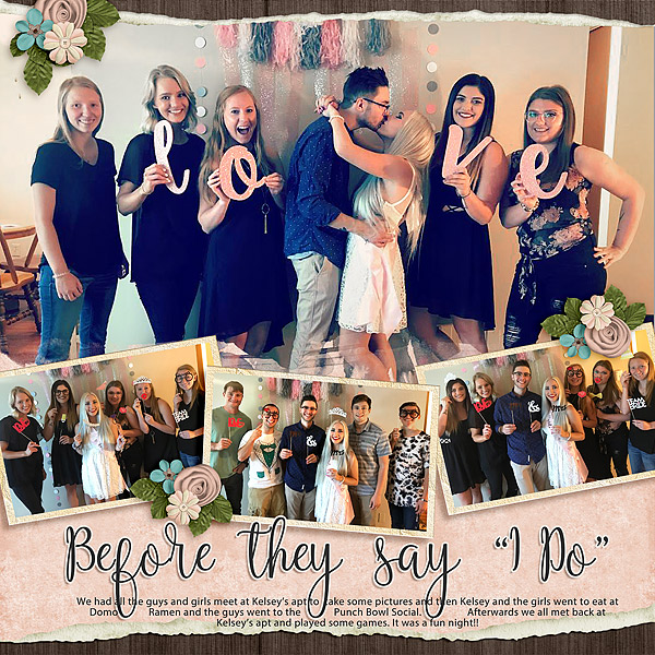 Before "I do"