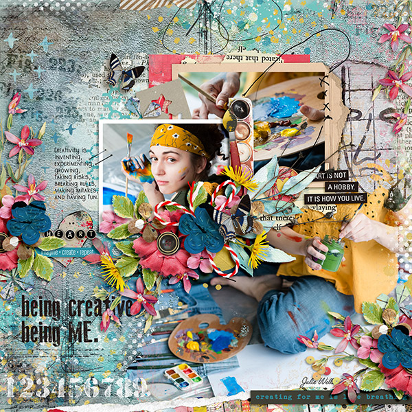 being creative being me