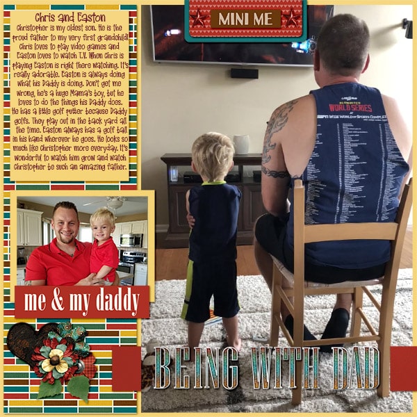 Being With Dad (Previously Released Layout)