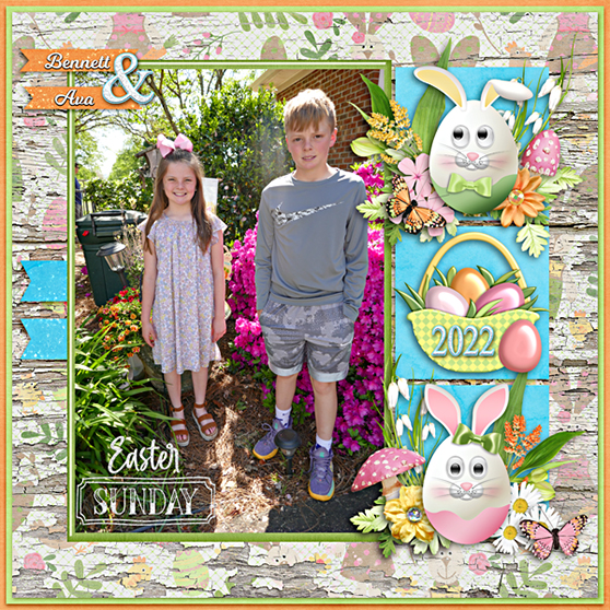 Bennett and Ava Easter 2022