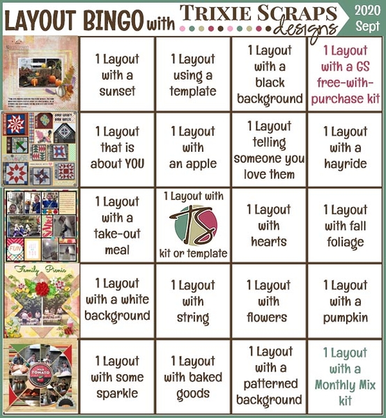 Bingo Card 2020 09