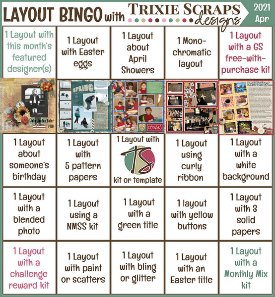Bingo Card April 2021