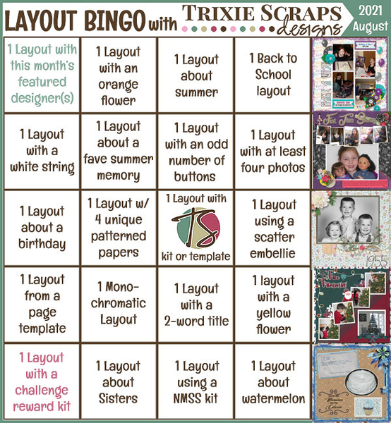 Bingo Card August 2021