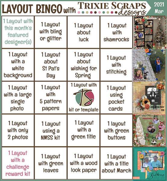 Bingo Card March 2021