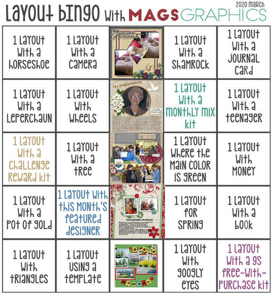 bingo card march