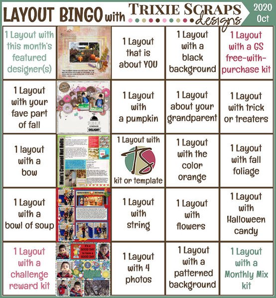 Bingo Card Oct 2020