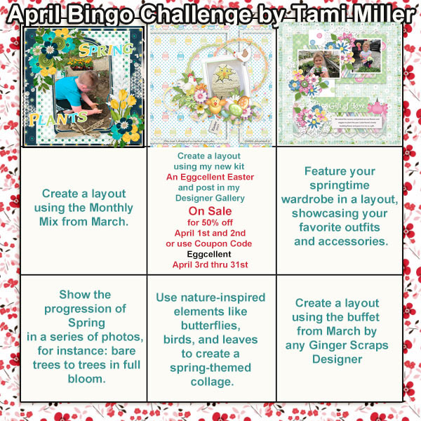 Bingo Layout April