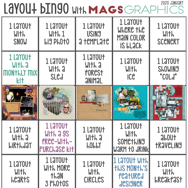 Bingo with MagsGraphics January