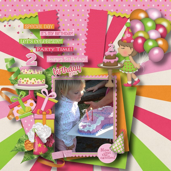 Birthday Beauty and Template 4