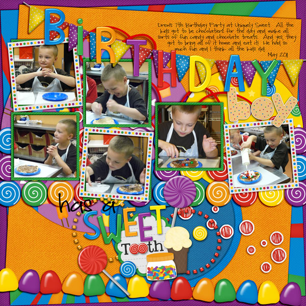 Birthday boy has a sweet tooth