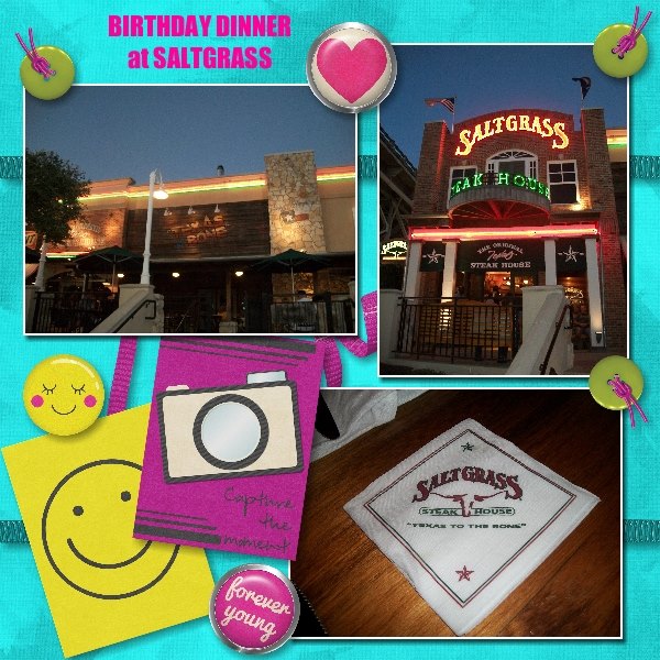 Birthday Dinner at Saltgrass