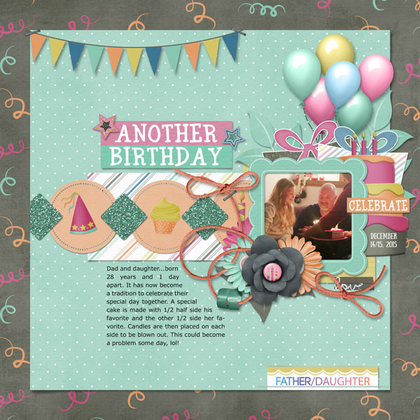 Birthday for 2 Template challenge 2
