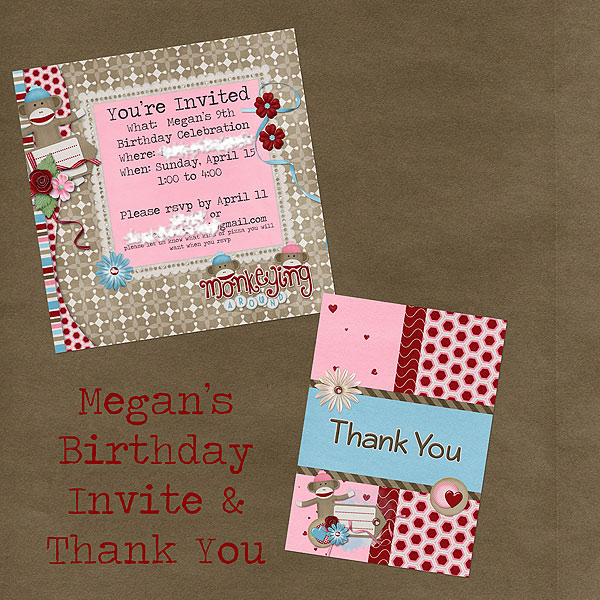 Birthday Invite and Thank You