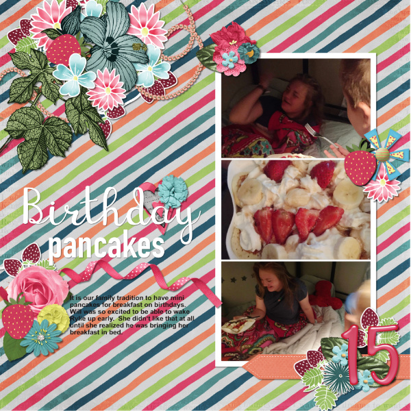 Birthday pancakes