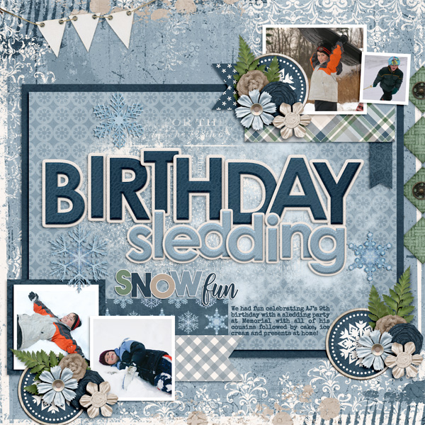Birthday Sledding
