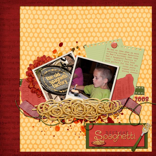 Birthday Spaghetti