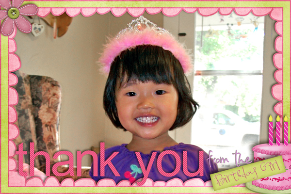 Birthday Thank You Card