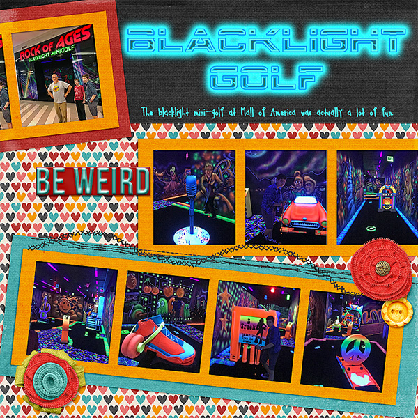 Black Light Mini Golf 2018