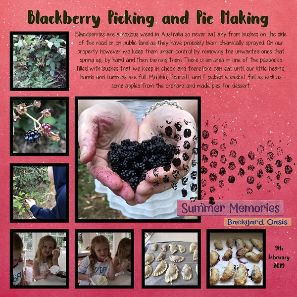 Blackberry Picking + Pie Making