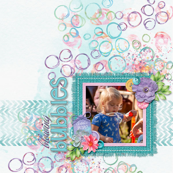 blowing bubbles