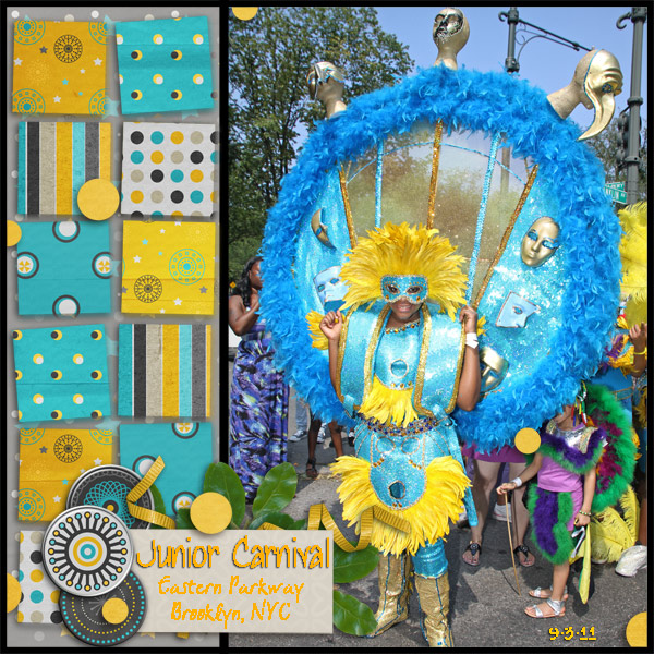 Blue +amp; Gold Junior Carnival Princesses #2