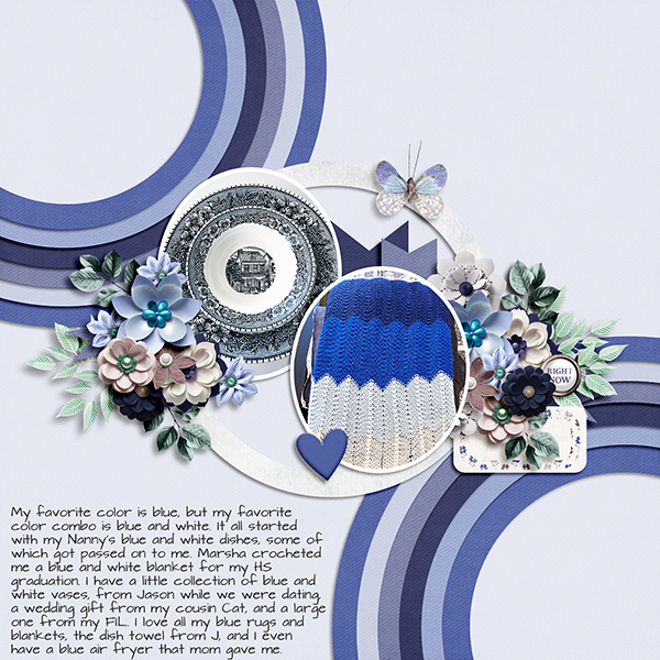 Blue and White B
