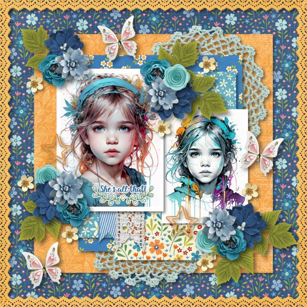 blue girl