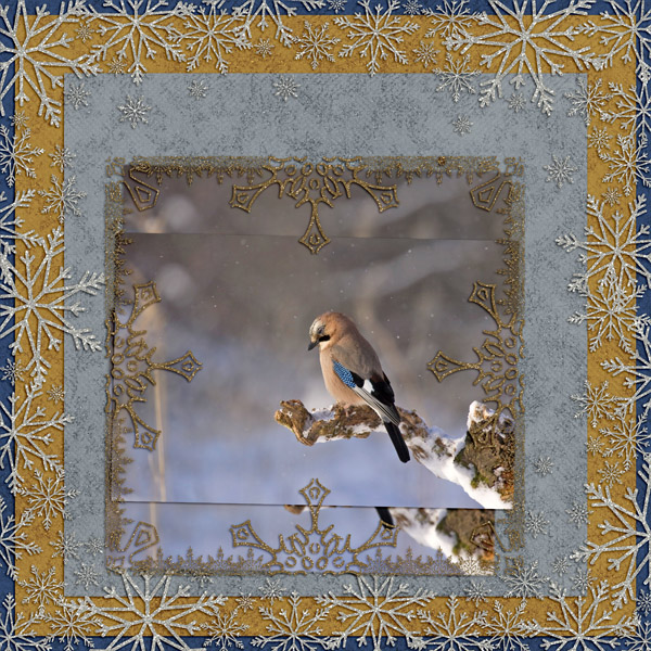 Blue Glitter Winter