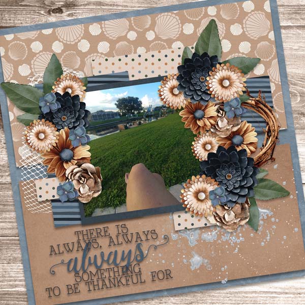 Blue Heart Scraps-A Year of Blessings Challenge November