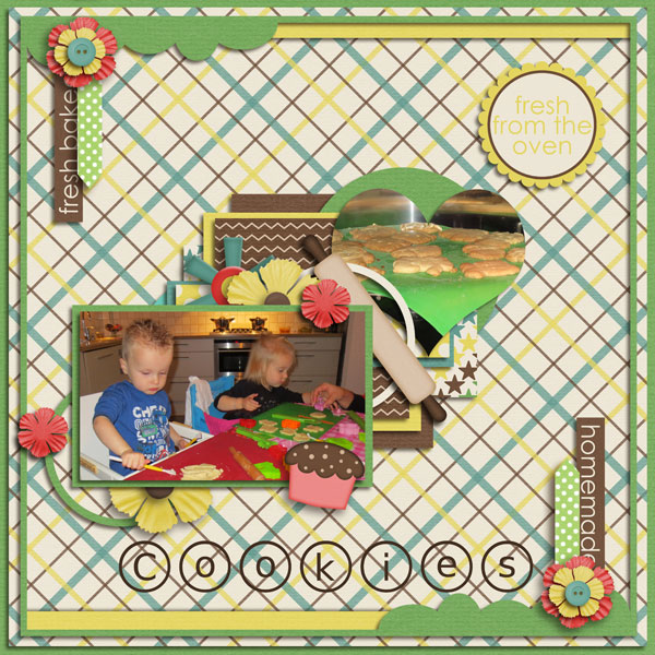 Blue Heart Scraps - Lovin' from the oven / M+M Designs - Walk on clouds