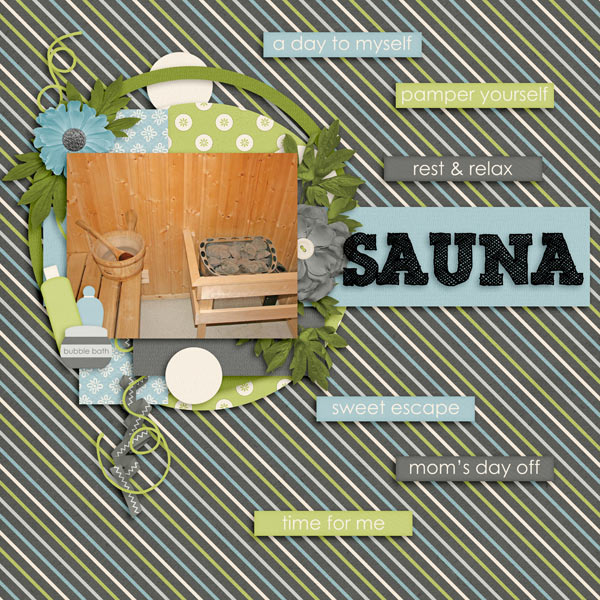 Blue Heart Scraps - Pamper yourself / Jen C Designs - In the middle TP3